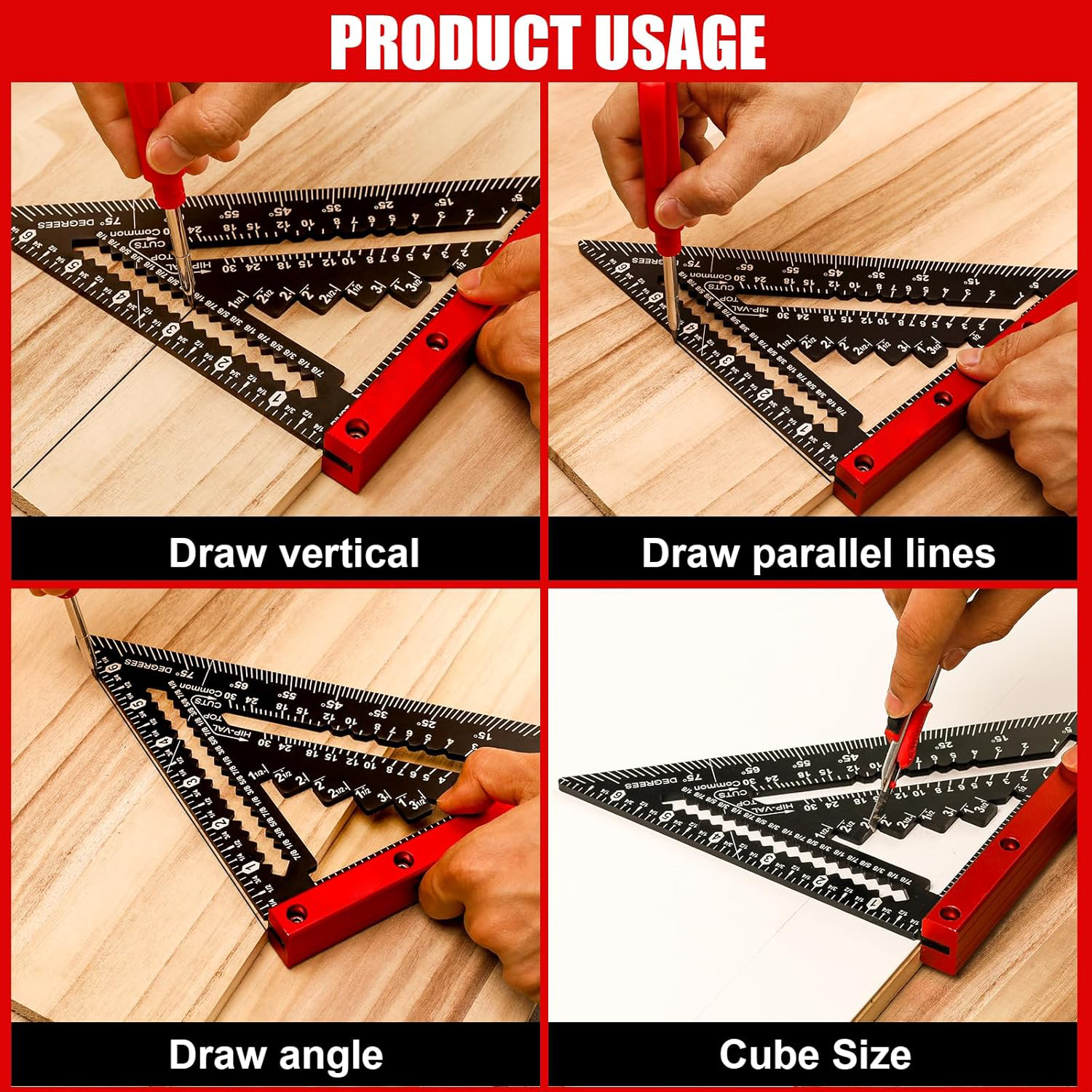 GRT5051--Carpenter Position Triangle Ruler